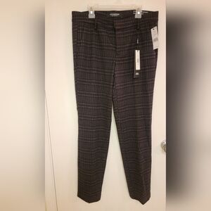Nordstrom Womens Plaid Dress Pants - Black and Brown